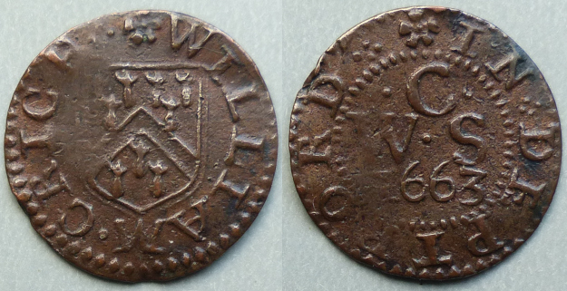 Deptford, William Crich 1663 farthing